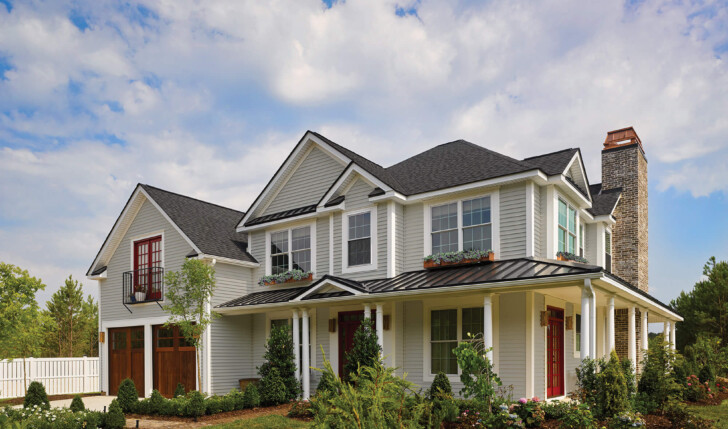 Stock photo from CertainTeed showing off vinyl siding
