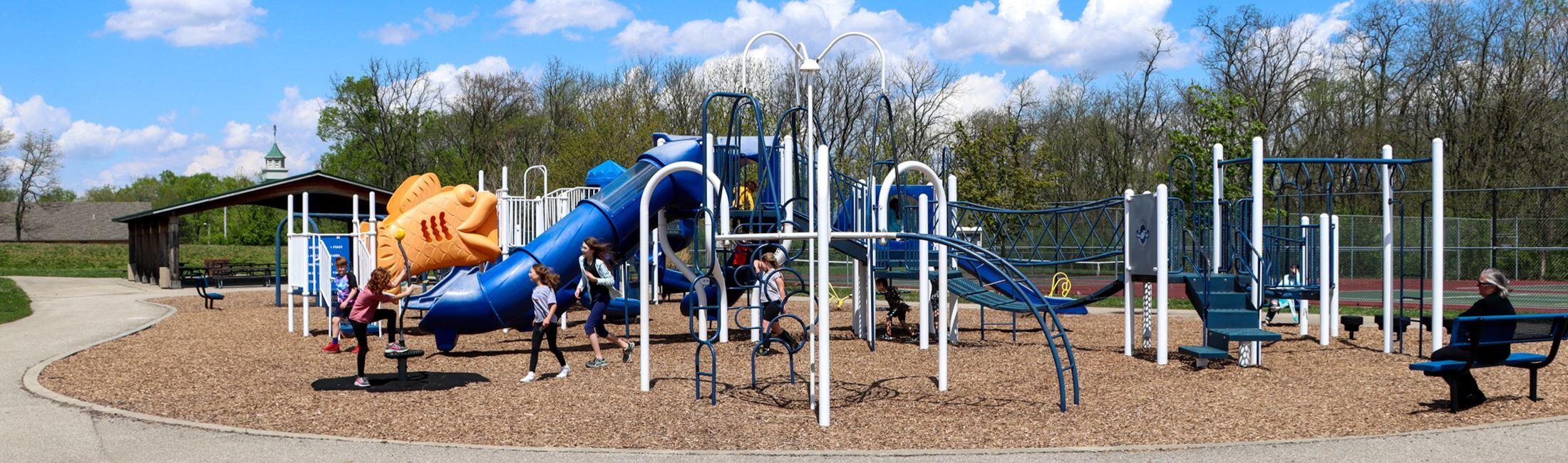 beavercreek playground wide view