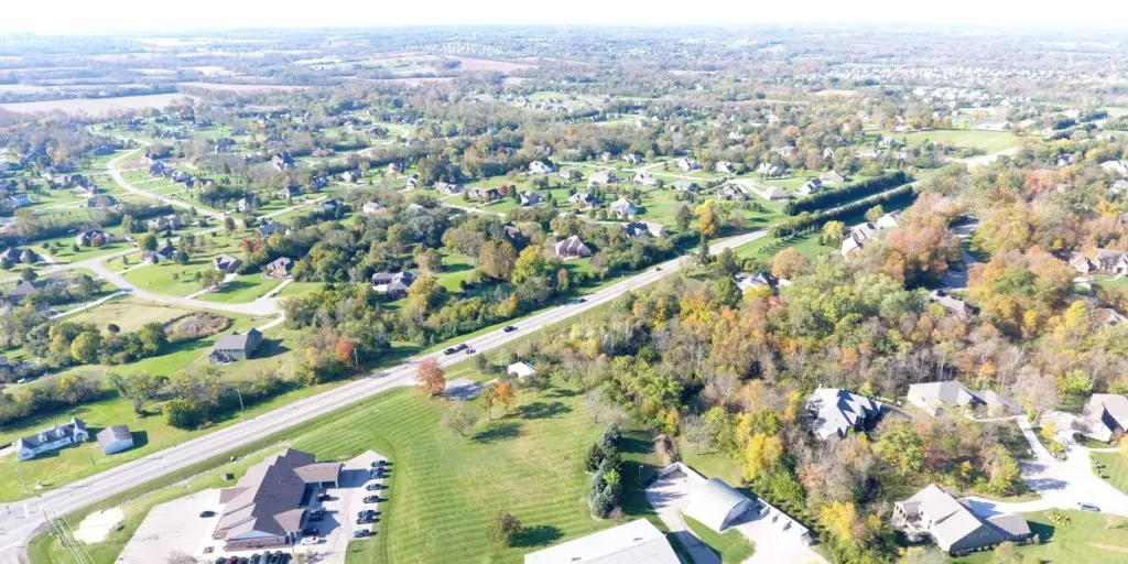 city of dayton Clearcreek Township top view