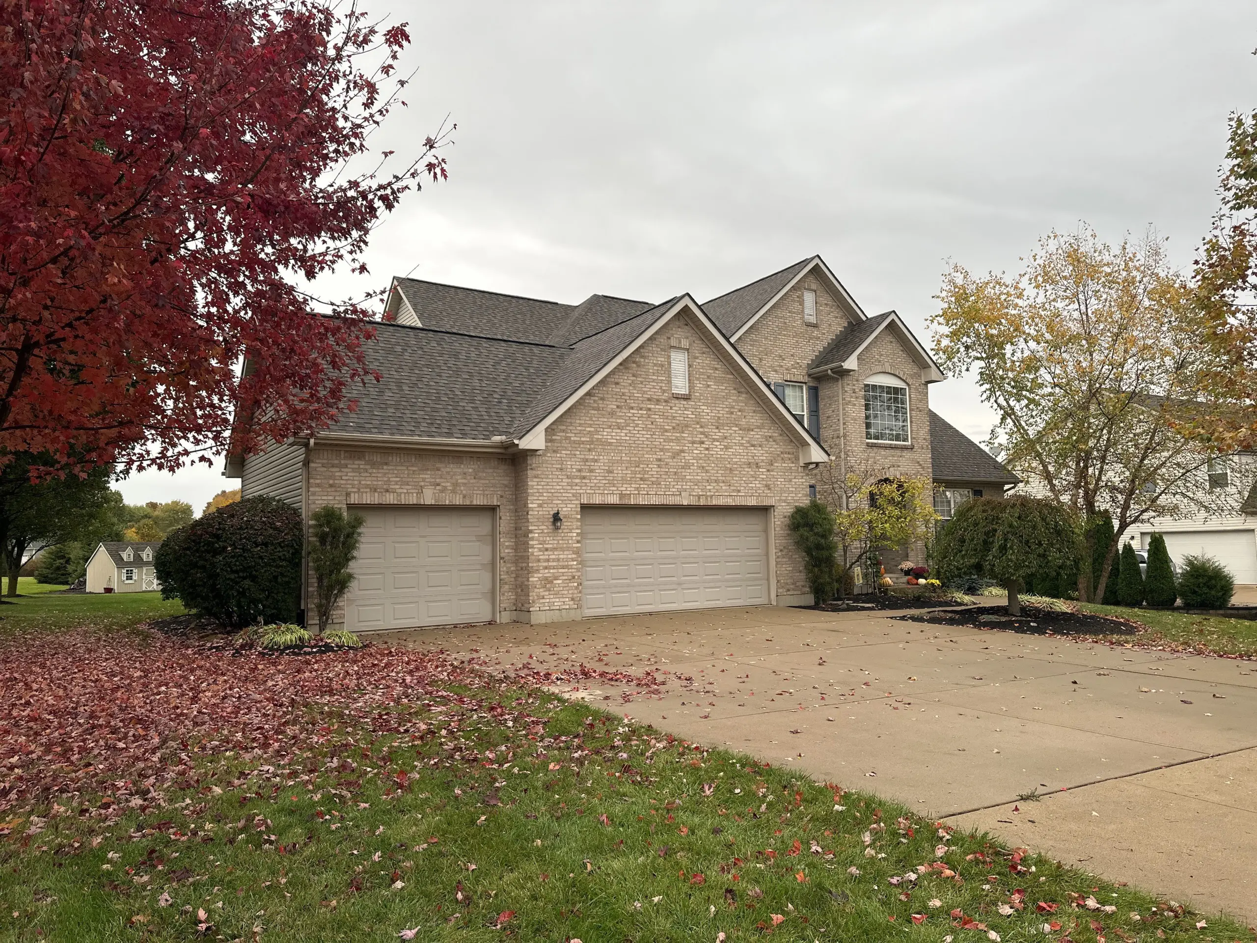 House with new roof and shingles