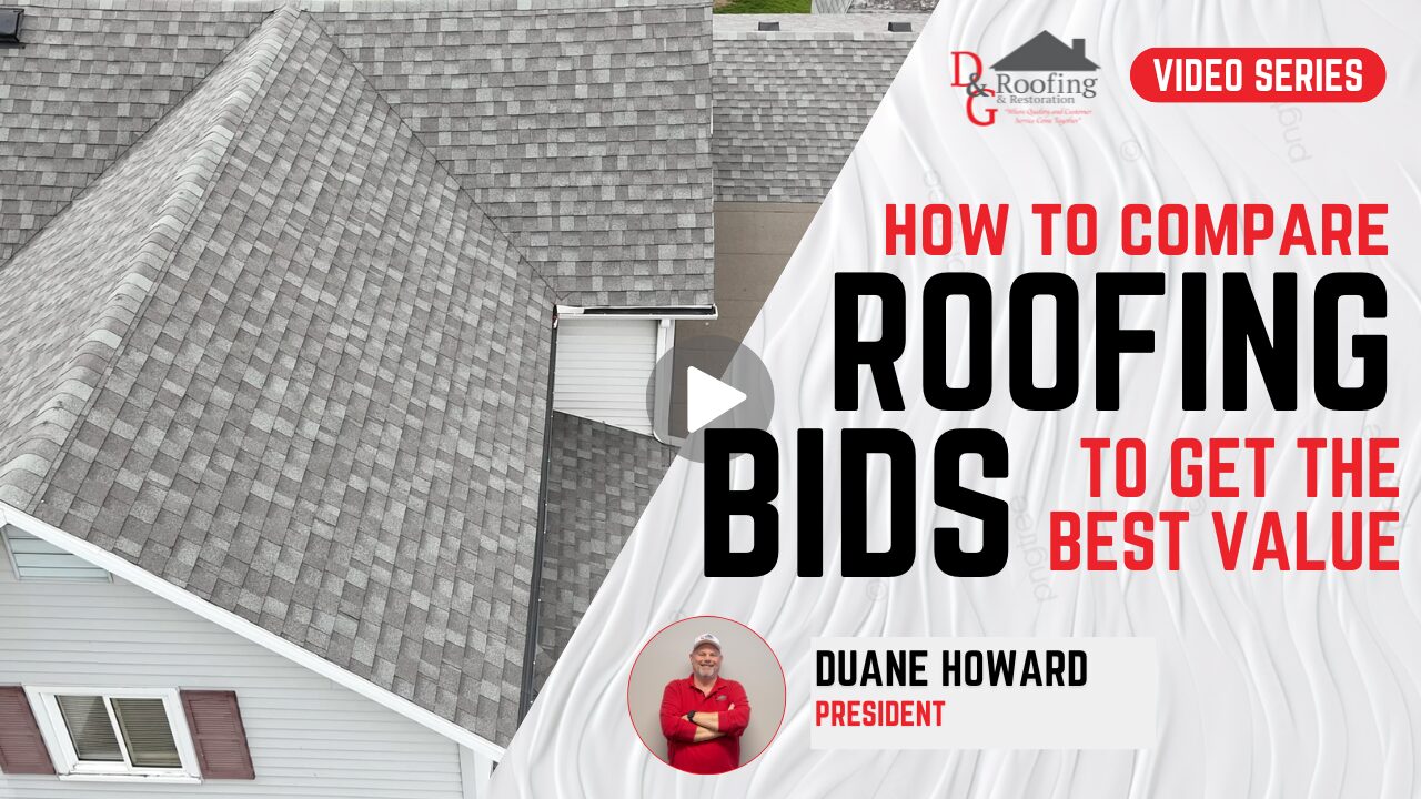 comparing roofing bids