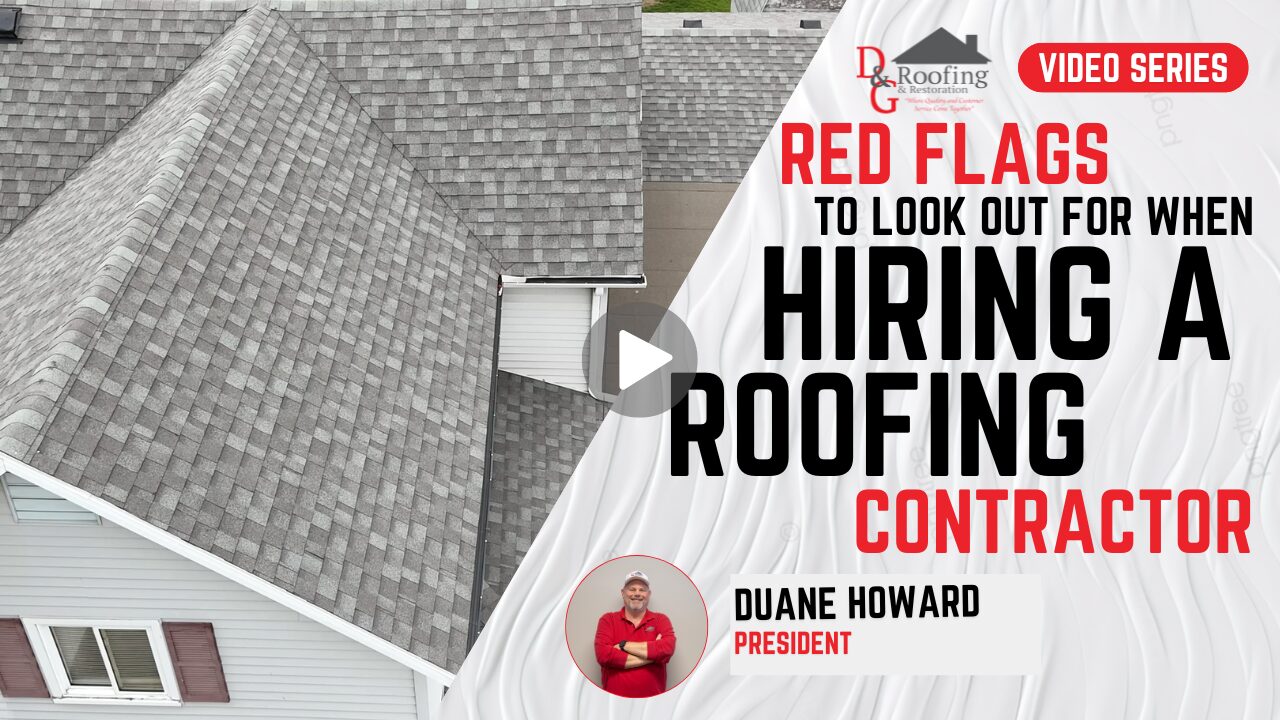 D&G Video Thumbnails (10) Thumbnail for Red Flags to look out for when Hiring a Roofing Contractor Video